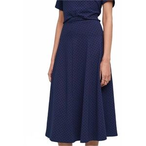 Anthropologie Maeve Sevigny Polka Dot Midi Skirt